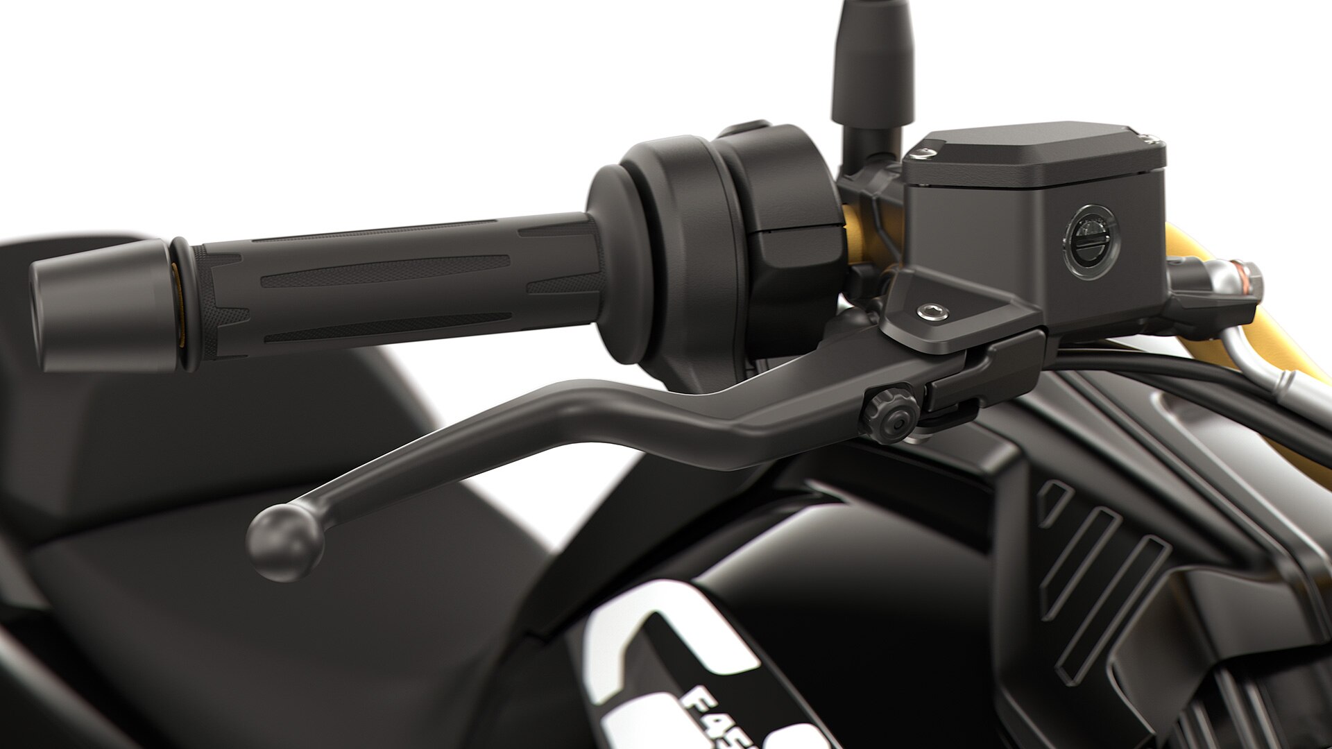Les manettes réglables de la F 450 GS de BMW Motorrad