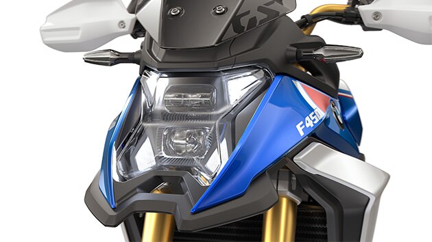 Le projecteur à LED avec éclairage de jour de la F 450 GS de BMW Motorrad