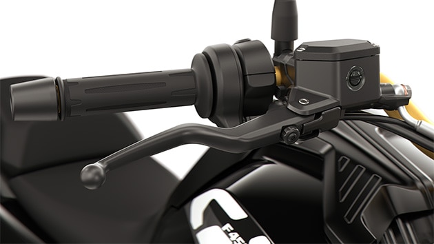 Les manettes réglables de la F 450 GS de BMW Motorrad