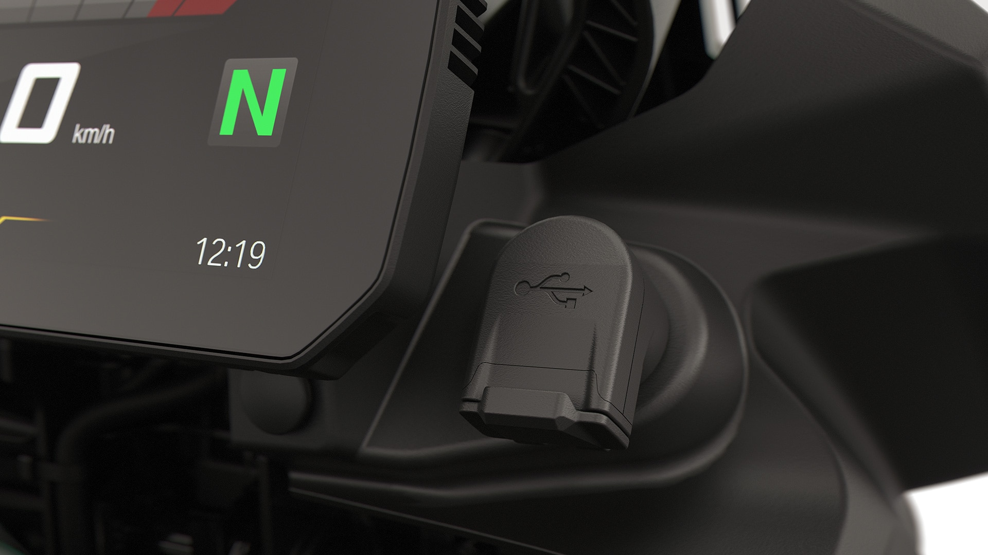 Le port USB de la F 800 GS
