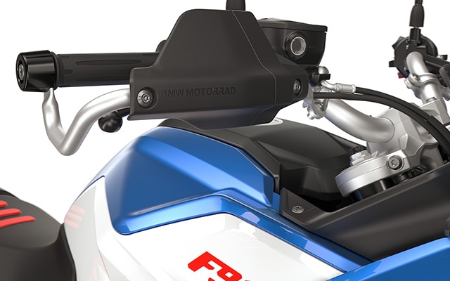Protège-main Enduro avec potence métallique pour la F 900 GS en version GS Trophy