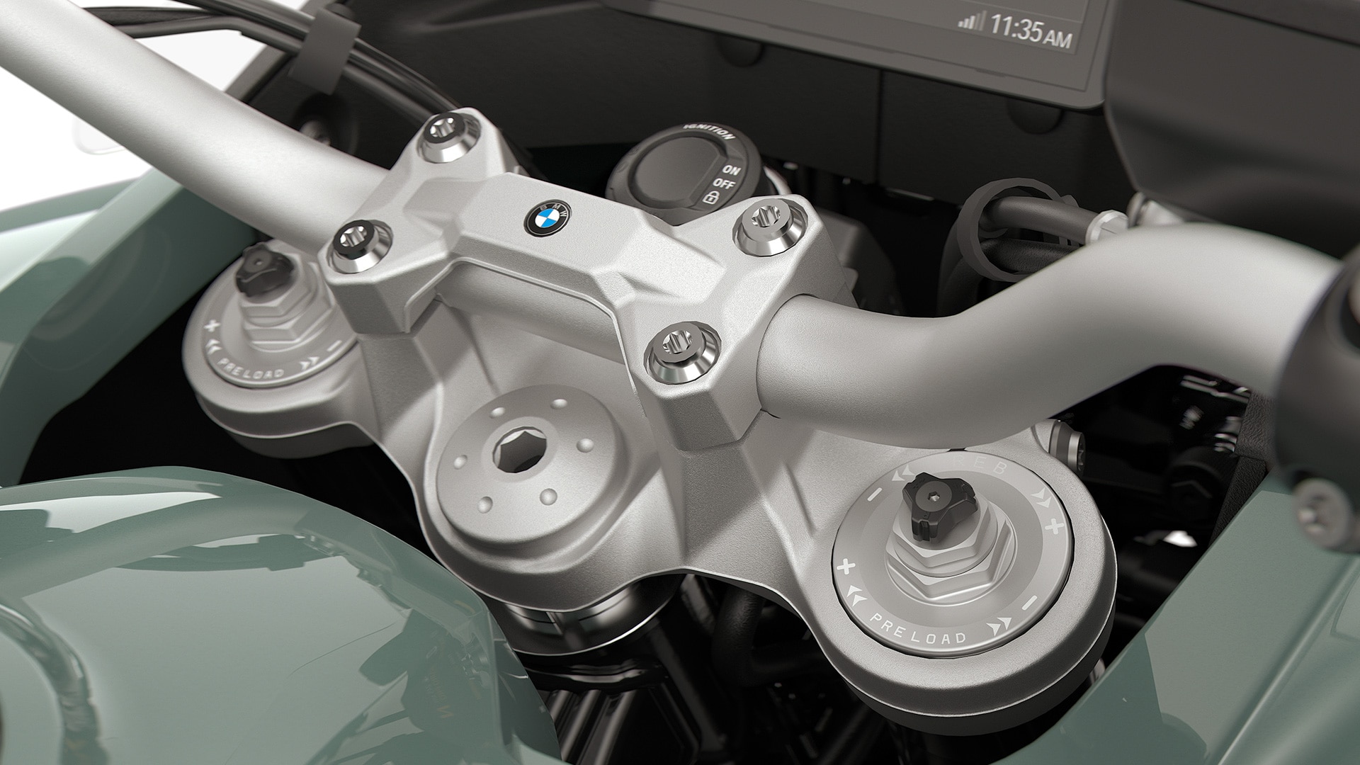 La fourche réglable de la BMW F 900 GS Adventure de BMW Motorrad
