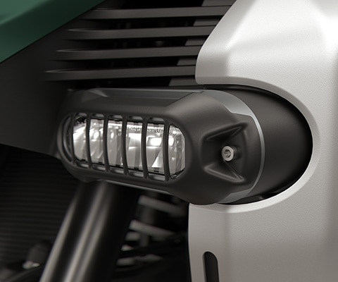 Grille au-dessus des projecteurs additionnels