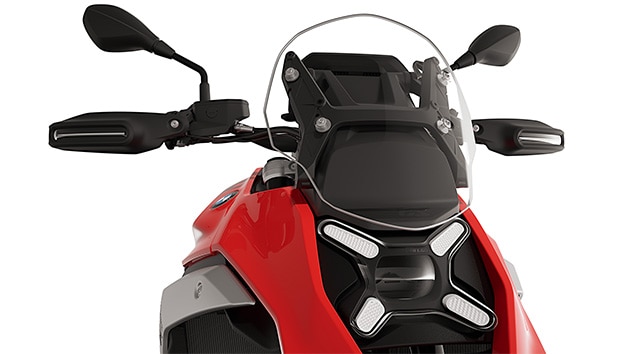 The LED matrix headlight on the R 1300 GS from BMW Motorrad