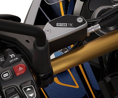 Les pièces fraisées Option 719 de la BMW R 1300 GS Biscaya