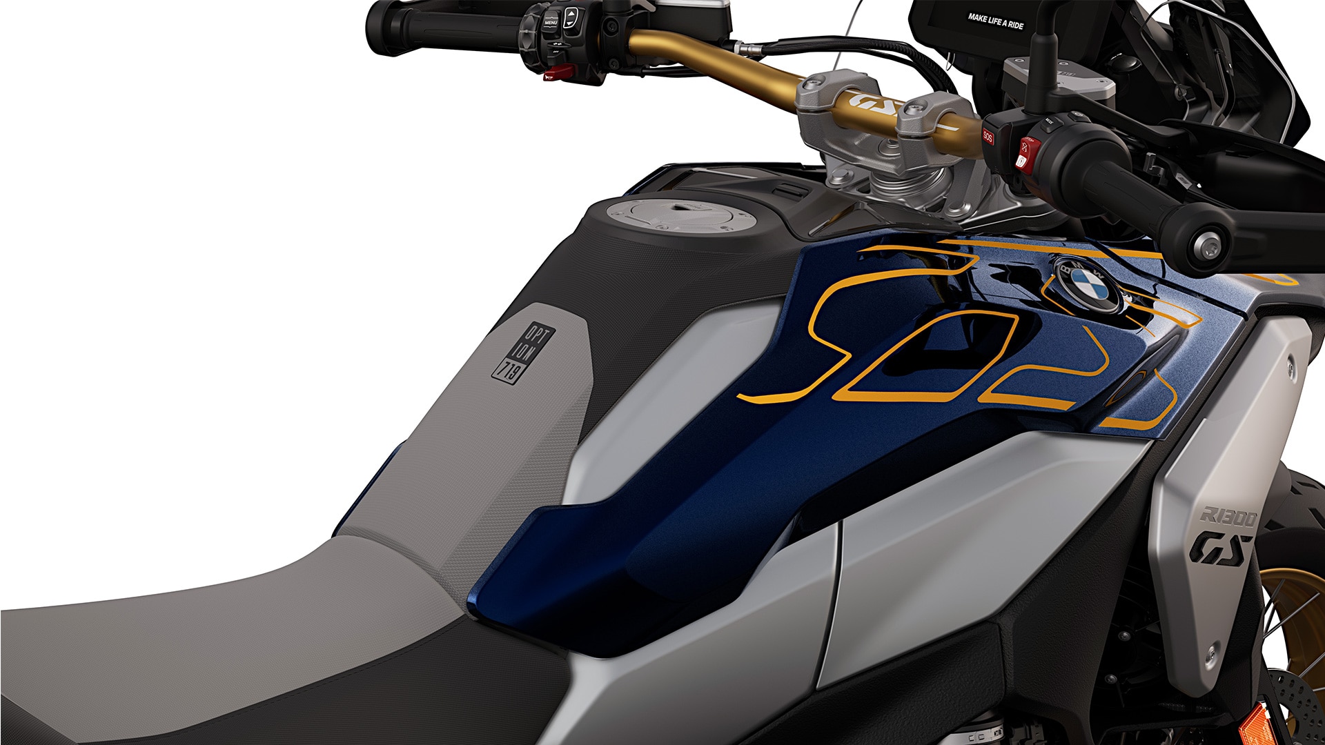 Le graphisme de la BMW R 1300 GS Biscaya avec équipement Option 719