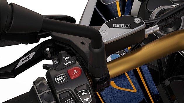 Les pièces fraisées Option 719 de la BMW R 1300 GS Biscaya