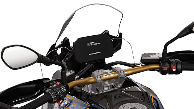 Le guidon doré de la BMW R 1300 GS Option 719 Biscaya