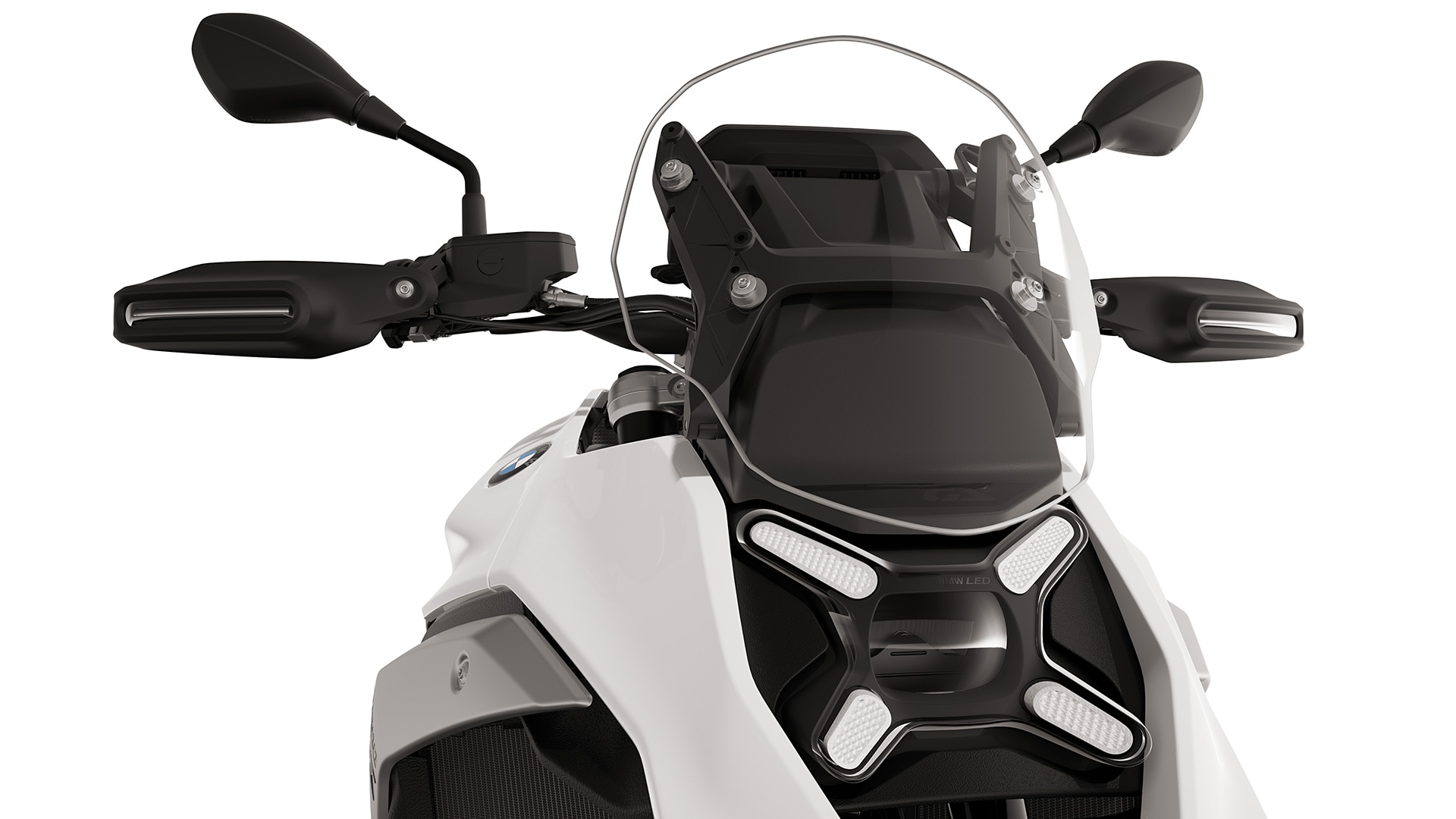 The LED matrix headlight on the R 1300 GS from BMW Motorrad