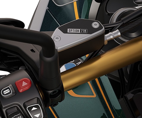 The Option 719 milled parts of the R 1300 GS Tramuntana