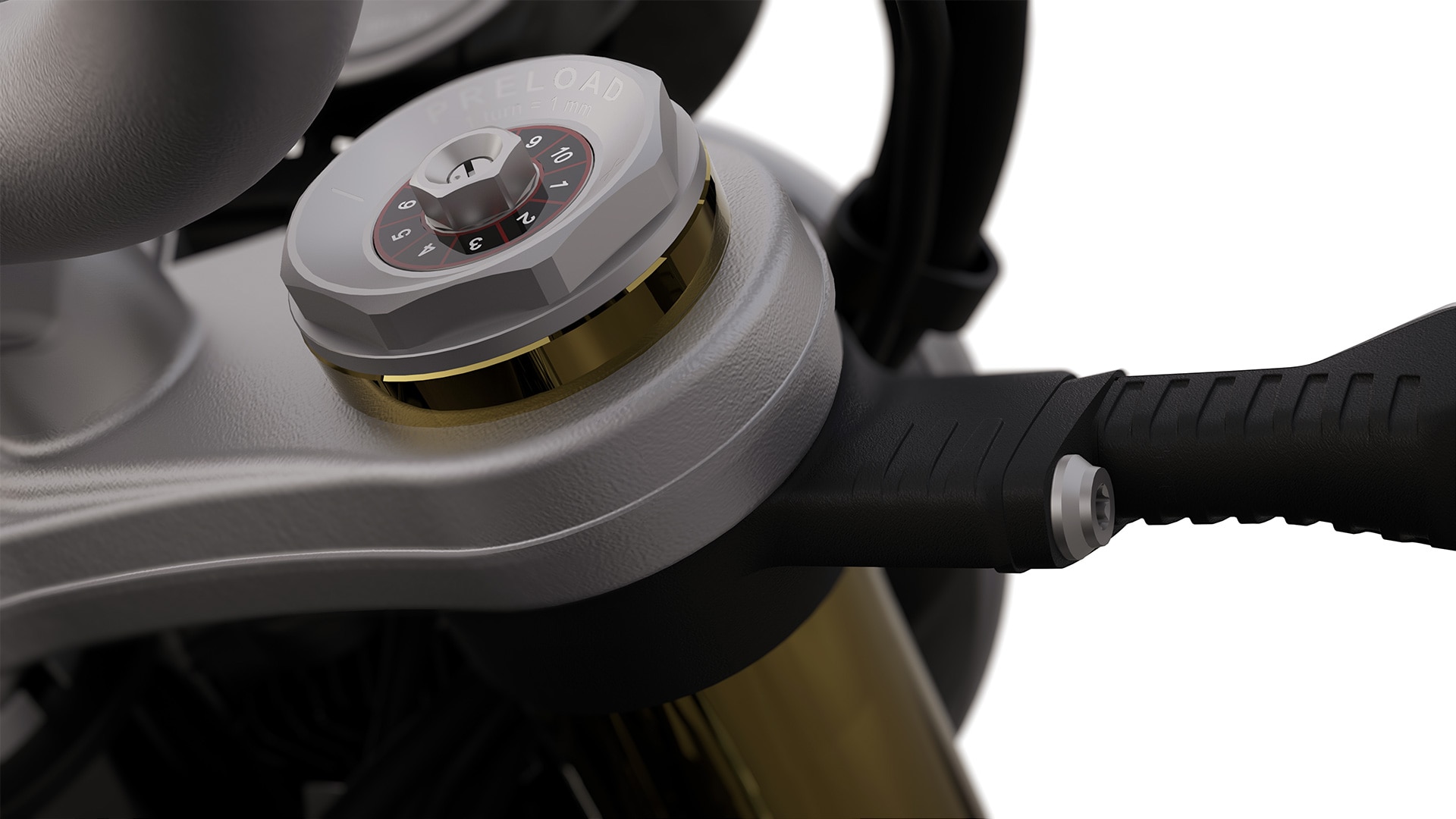 La fourche Upside-Down réglable de la R nineT de BMW Motorrad