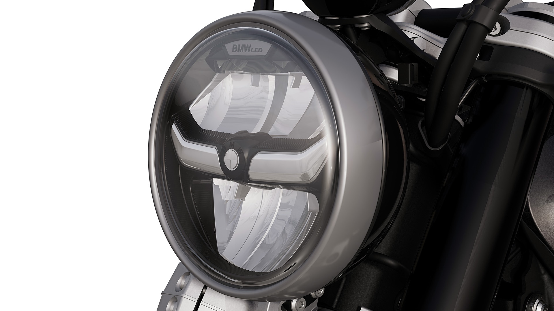 La R 12 de BMW Motorrad avec phare à LED intégrant l’éclairage diurne