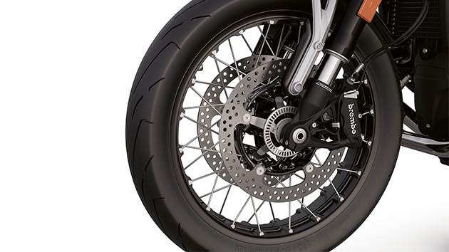 Les roues à rayons optionnelles or et noir de la R 12 de BMW Motorrad