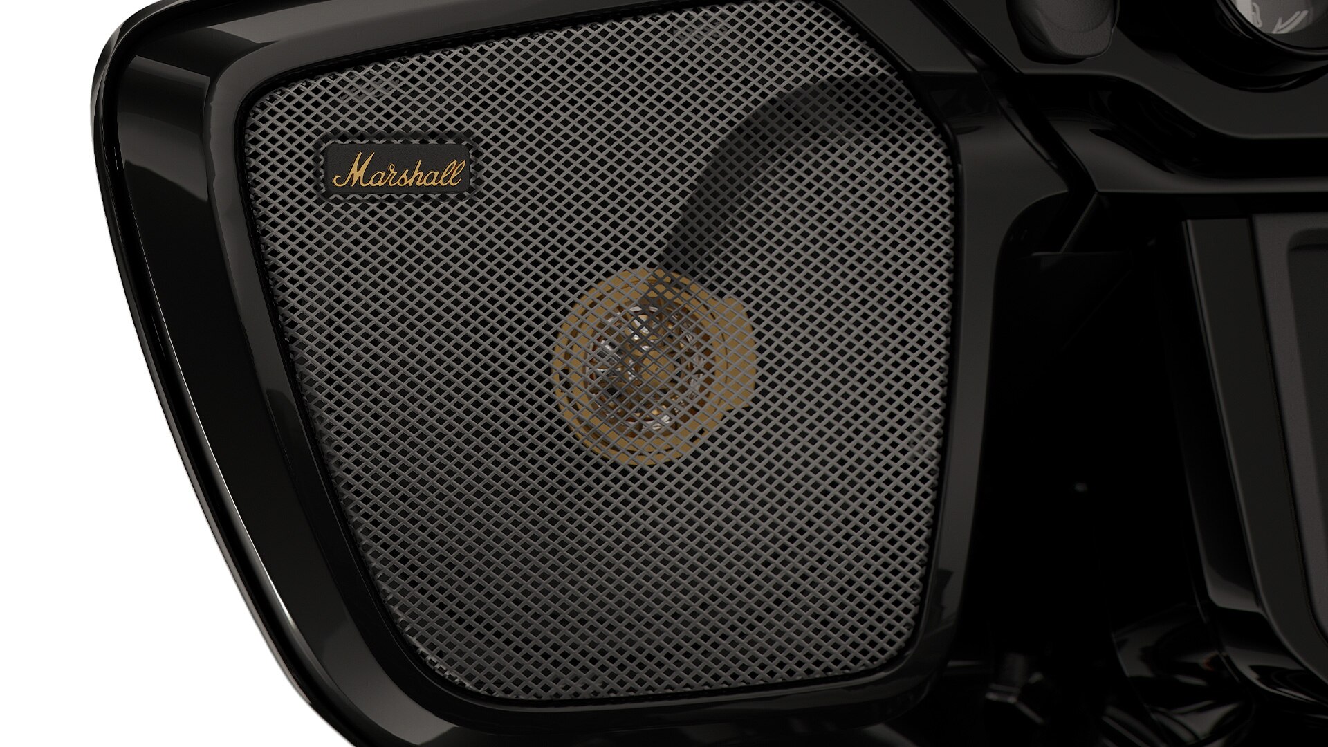 Les haut-parleurs intégrés de la marque Marshall.