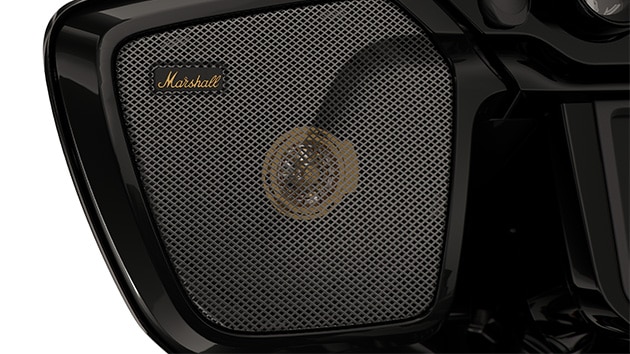 Les haut-parleurs intégrés de la marque Marshall.