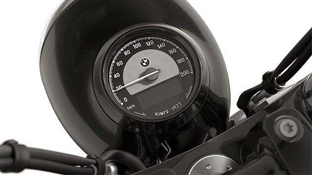 Vue détaillée du cadran de compteur de vitesse de la R 18 Roctane de BMW Motorrad