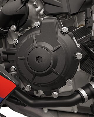 Couvercle d’embrayage et d’alternateur de la M 1000 R de BMW Motorrad