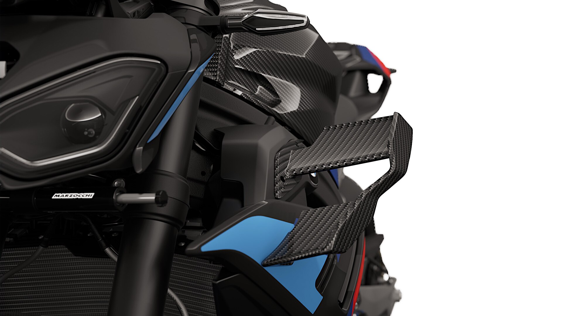 Un détail exclusif : Ailettes M Carbon