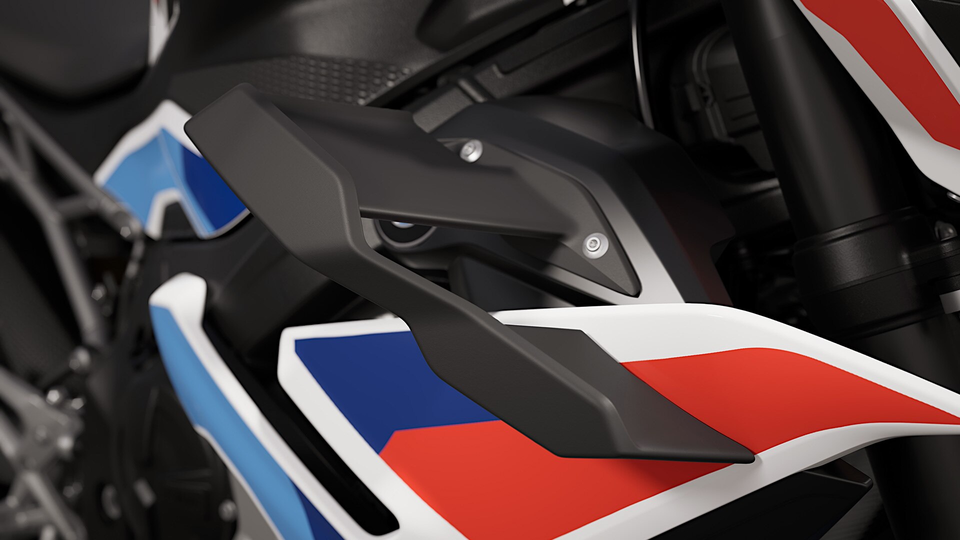 Les ailettes de la M 1000 R de BMW