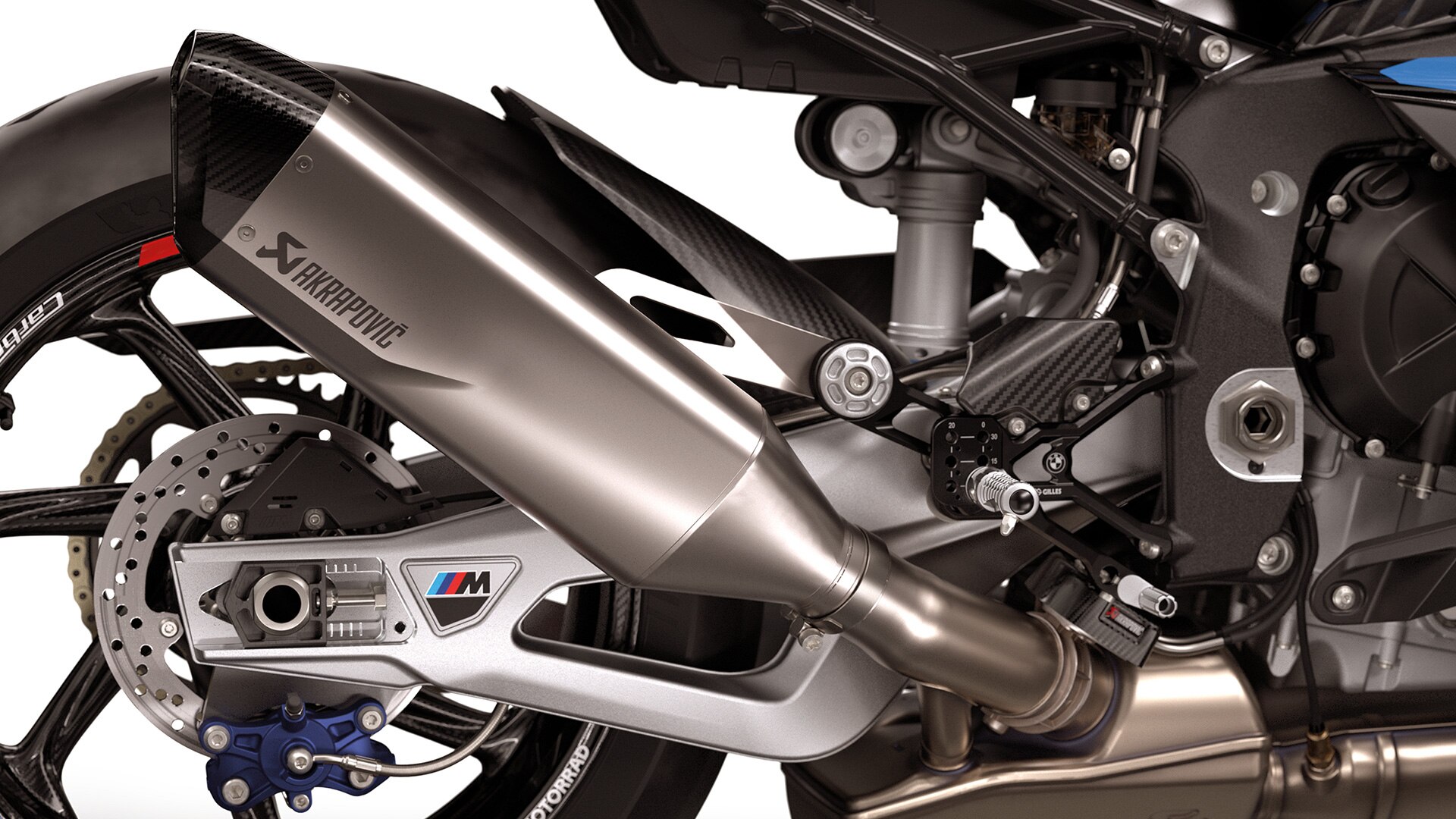 Système d’échappement en titane intégral de la M 1000 RR