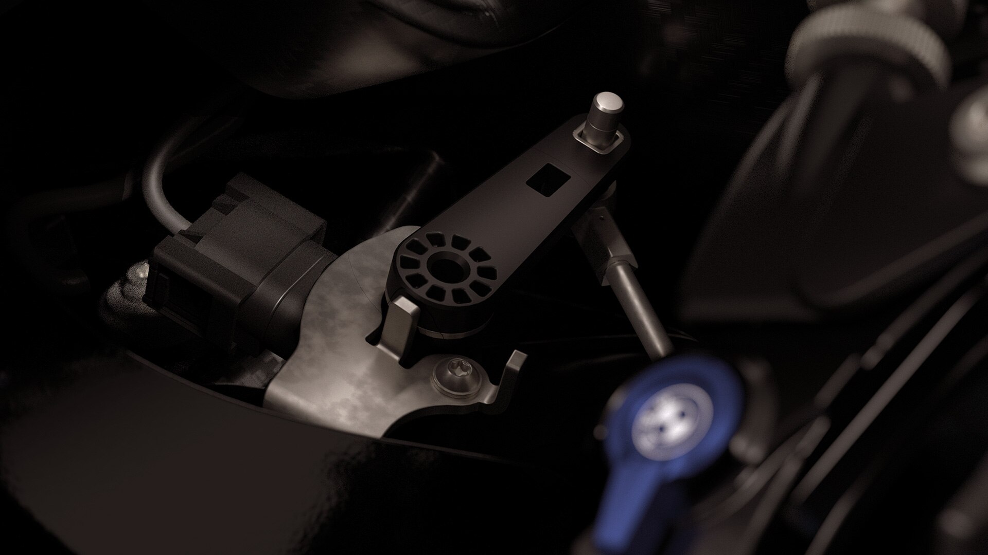 Le capteur d’angle de braquage de la M 1000 RR
