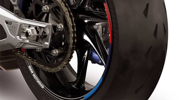 Roues en carbone M avec bande design de la M 1000 RR