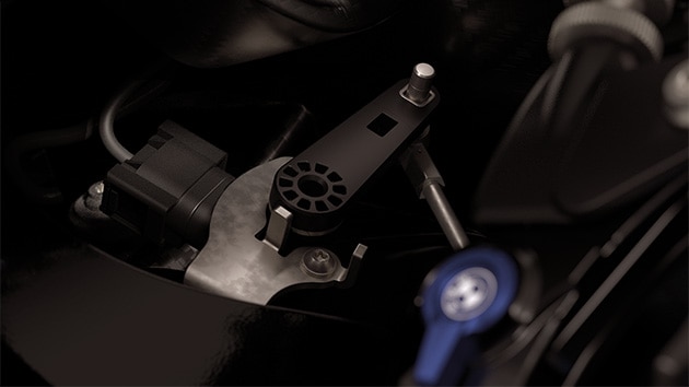 Le capteur d’angle de braquage de la M 1000 RR