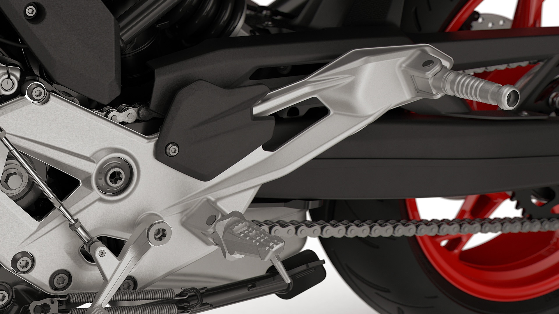 Les repose-pieds de la F 900 R de BMW Motorrad