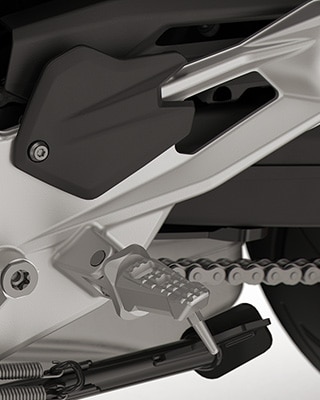 Les repose-pieds de la F 900 R de BMW Motorrad