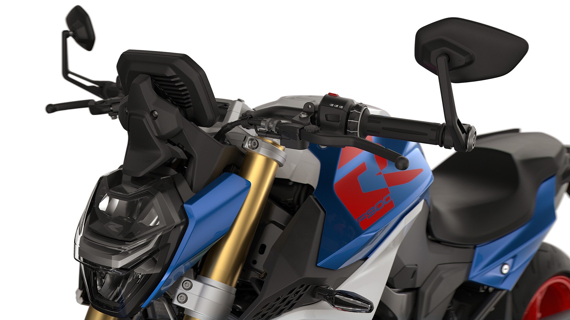 Les rétroviseurs d’embout de guidon de la F 900 R de BMW Motorrad