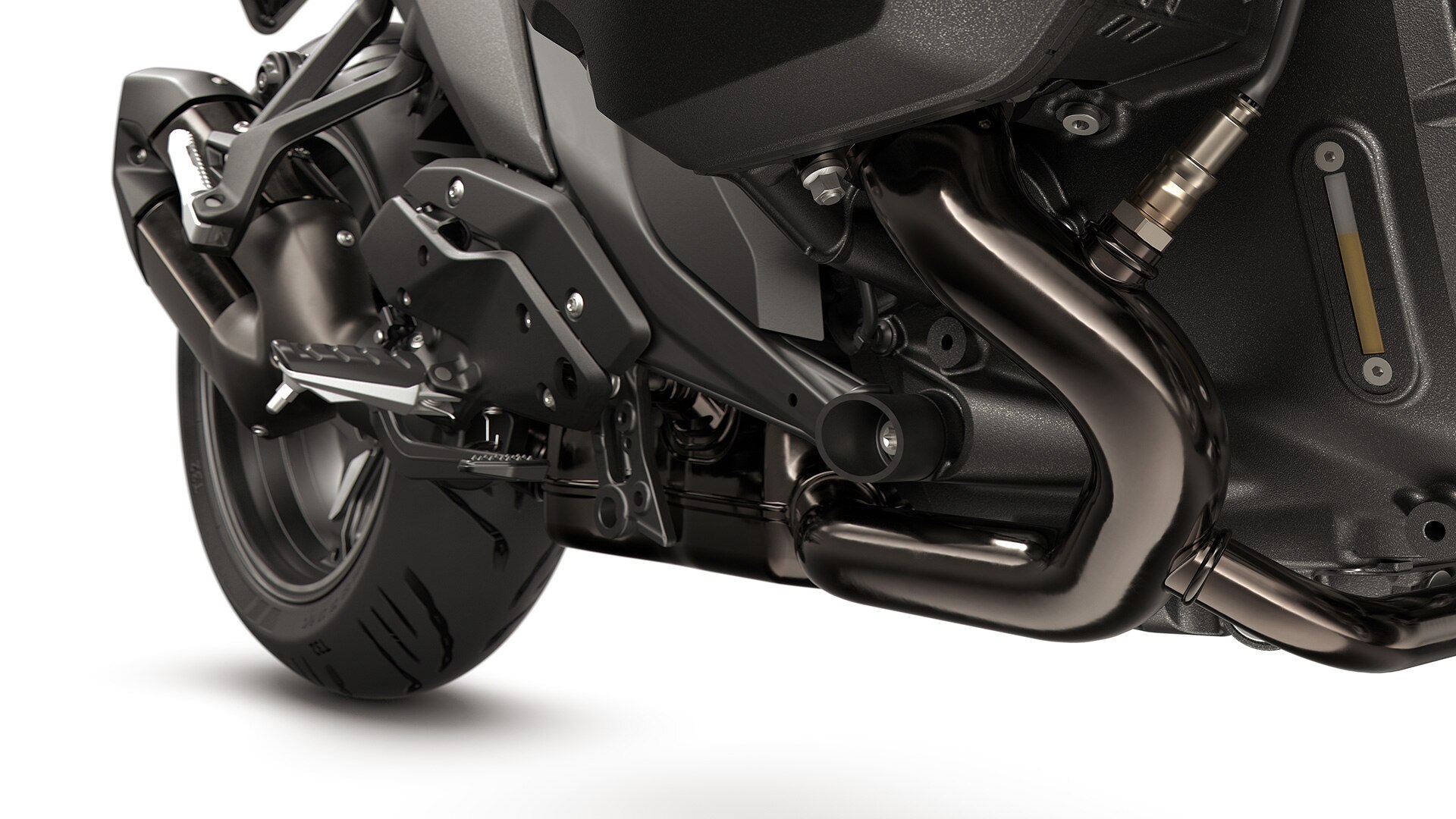 Installation d'échappement en Dark Chrome de la R 1300 R de BMW Motorrad