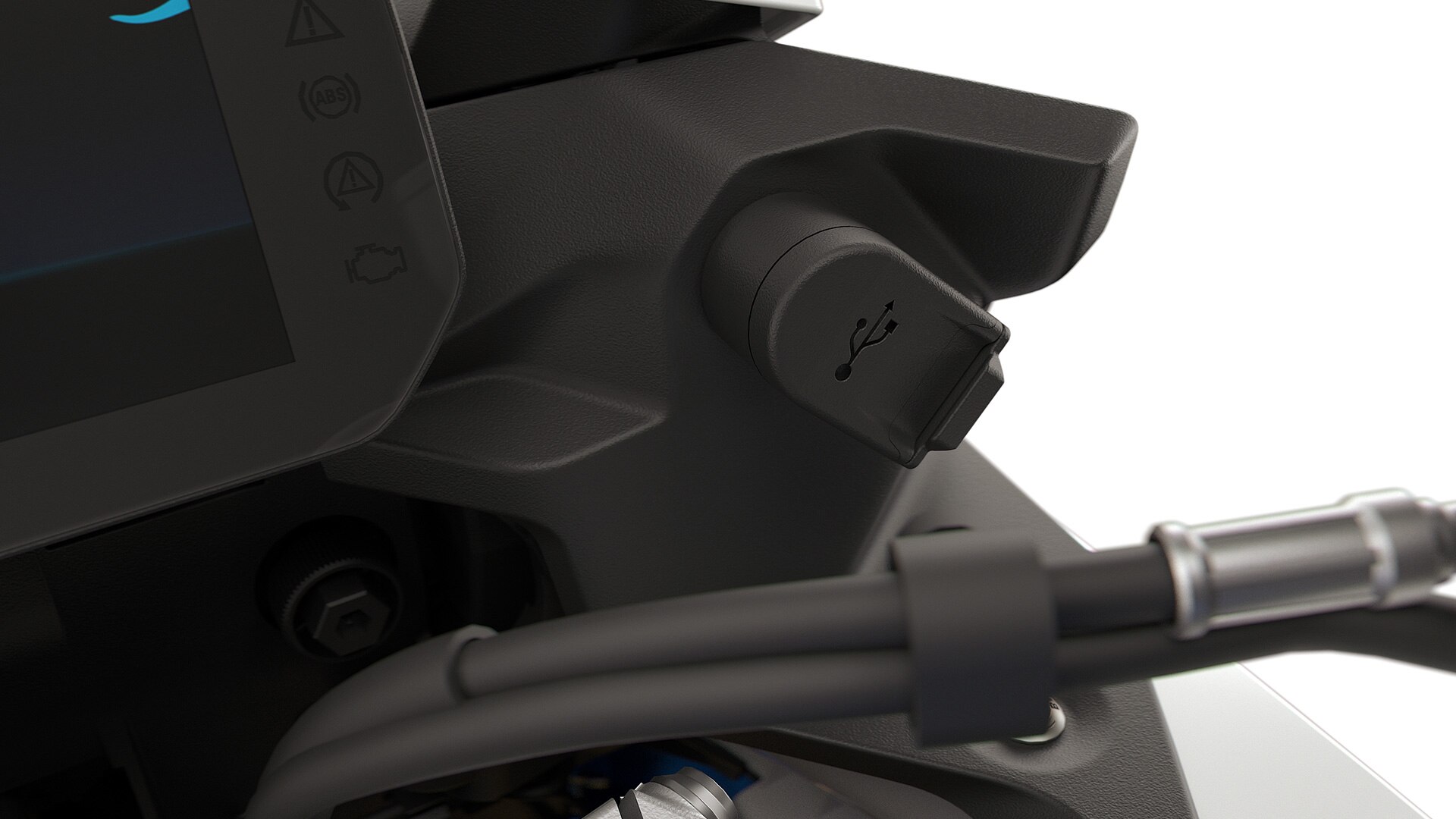 La prise de charge USB-C de la F 900 XR de BMW Motorrad