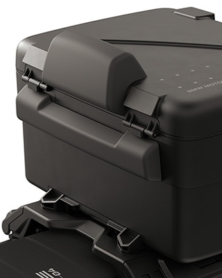 Le topcase Vario du CE 04 de BMW Motorrad